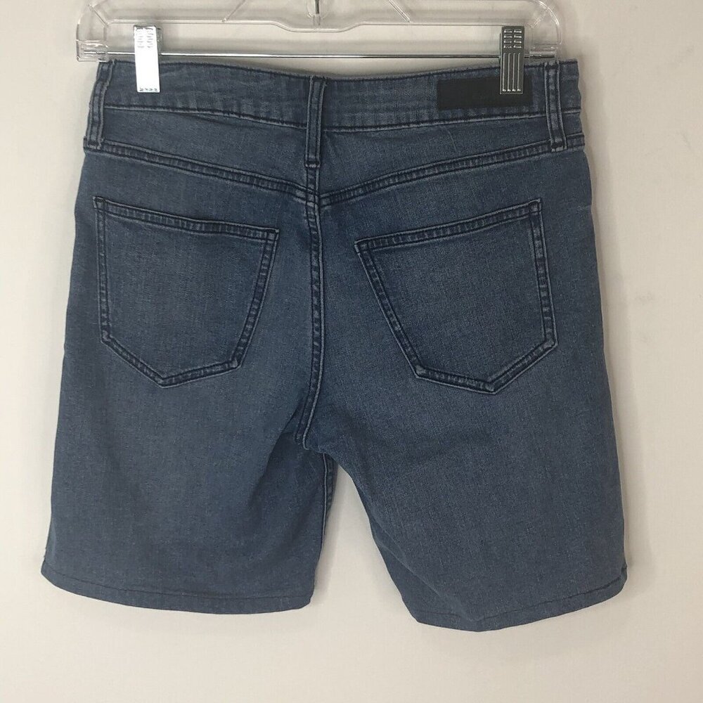Calvin Klein Denim Shorts Size 4 City Short Eyelet Lace Bermuda Walking Travel - Picture 5 of 16